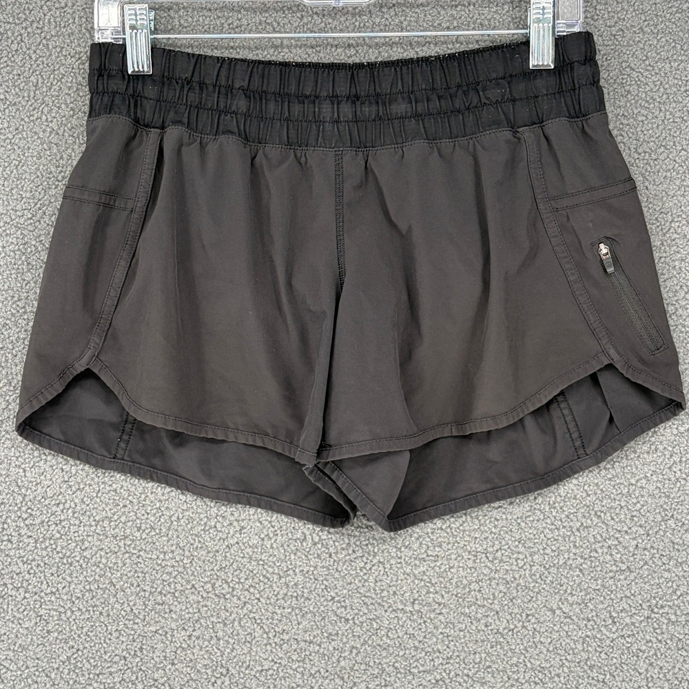 Lululemon Speed Up High-Rise Lined Shorts Black Athletic Running Size 8